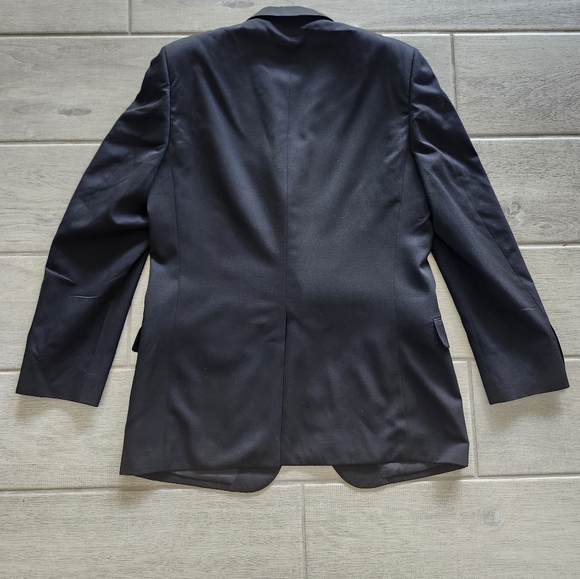 Vintage House of Darby Black Wool 2 Button Sports Coat Jacket Blazer Men Sz 42L - Picture 2 of 6